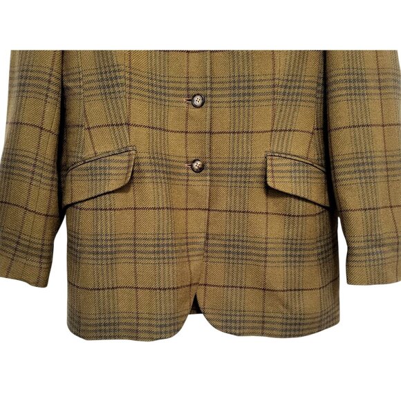 Vintage The Limited America Wool Plaid Blazer - Picture 5 of 16